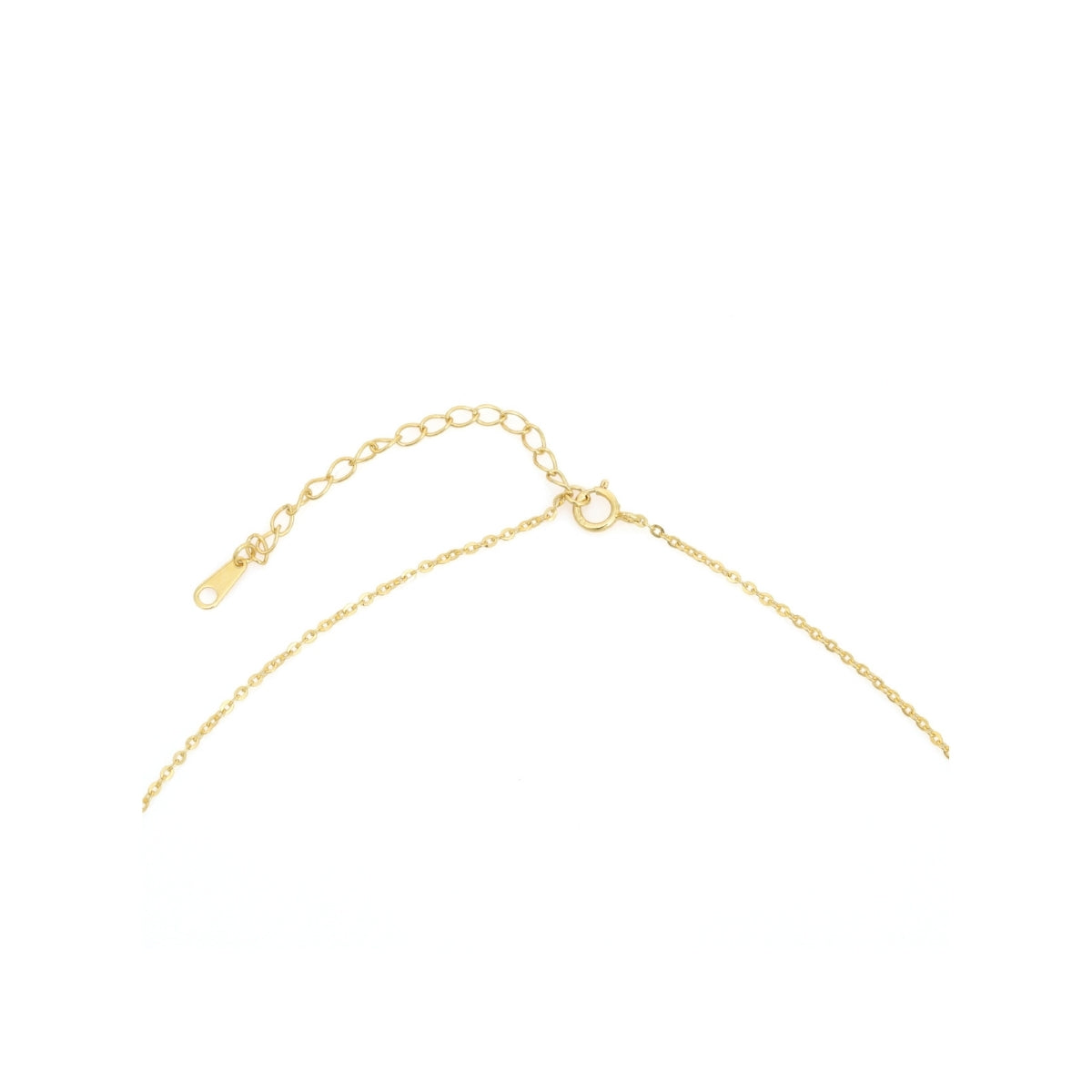 Yellow Gold CZ Diamond Necklace with Earrings