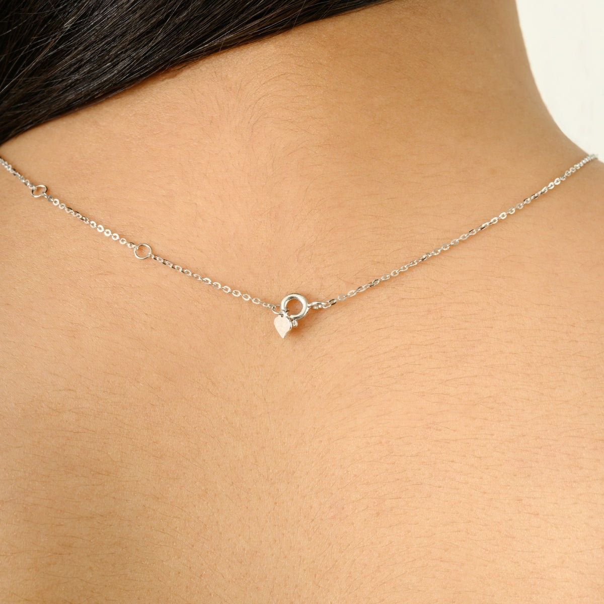 925 Silver CZ Diamond Drop Necklaces in Yellow and White Gold Finish