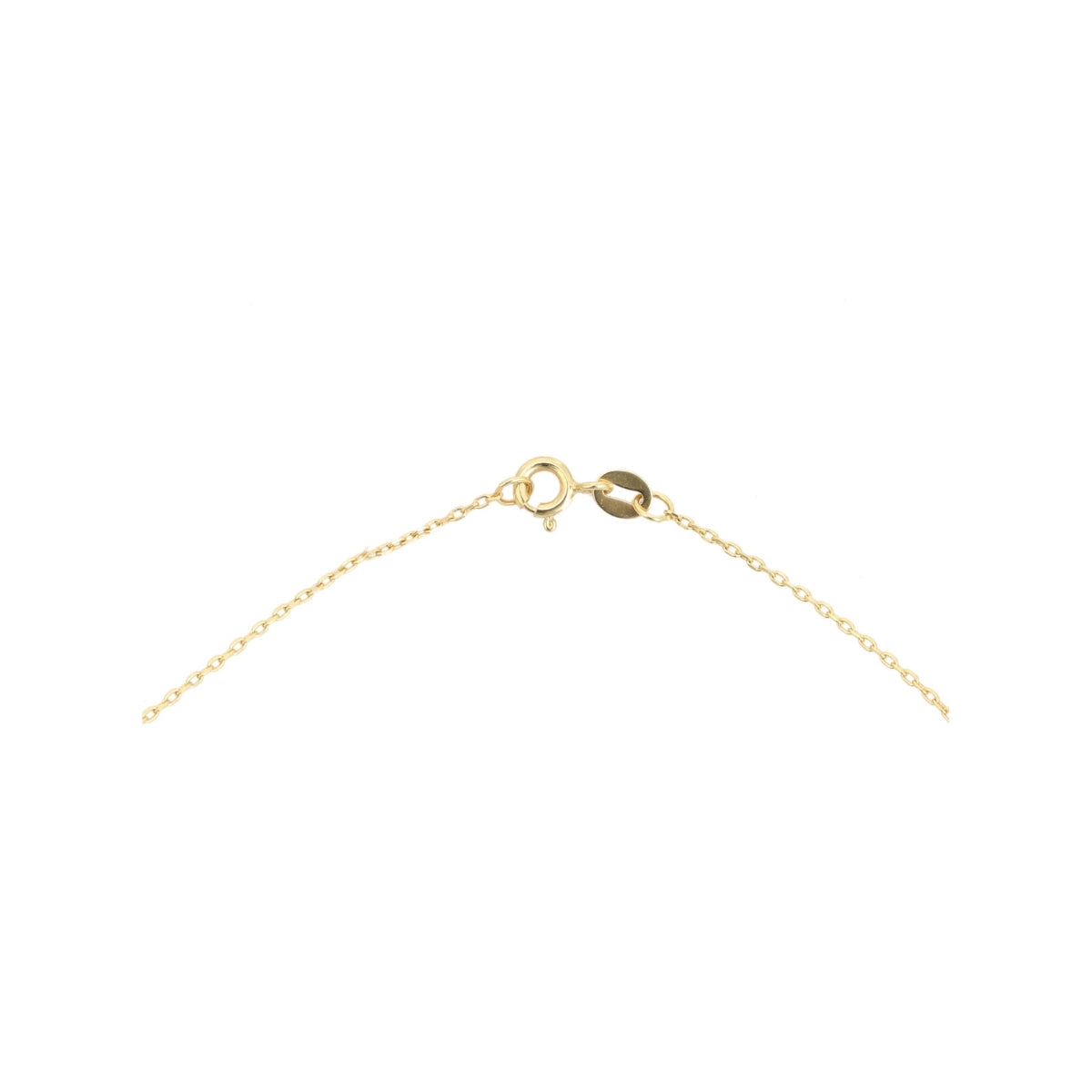 Yellow Gold Moon Pendant Necklace with White Pearl Charm