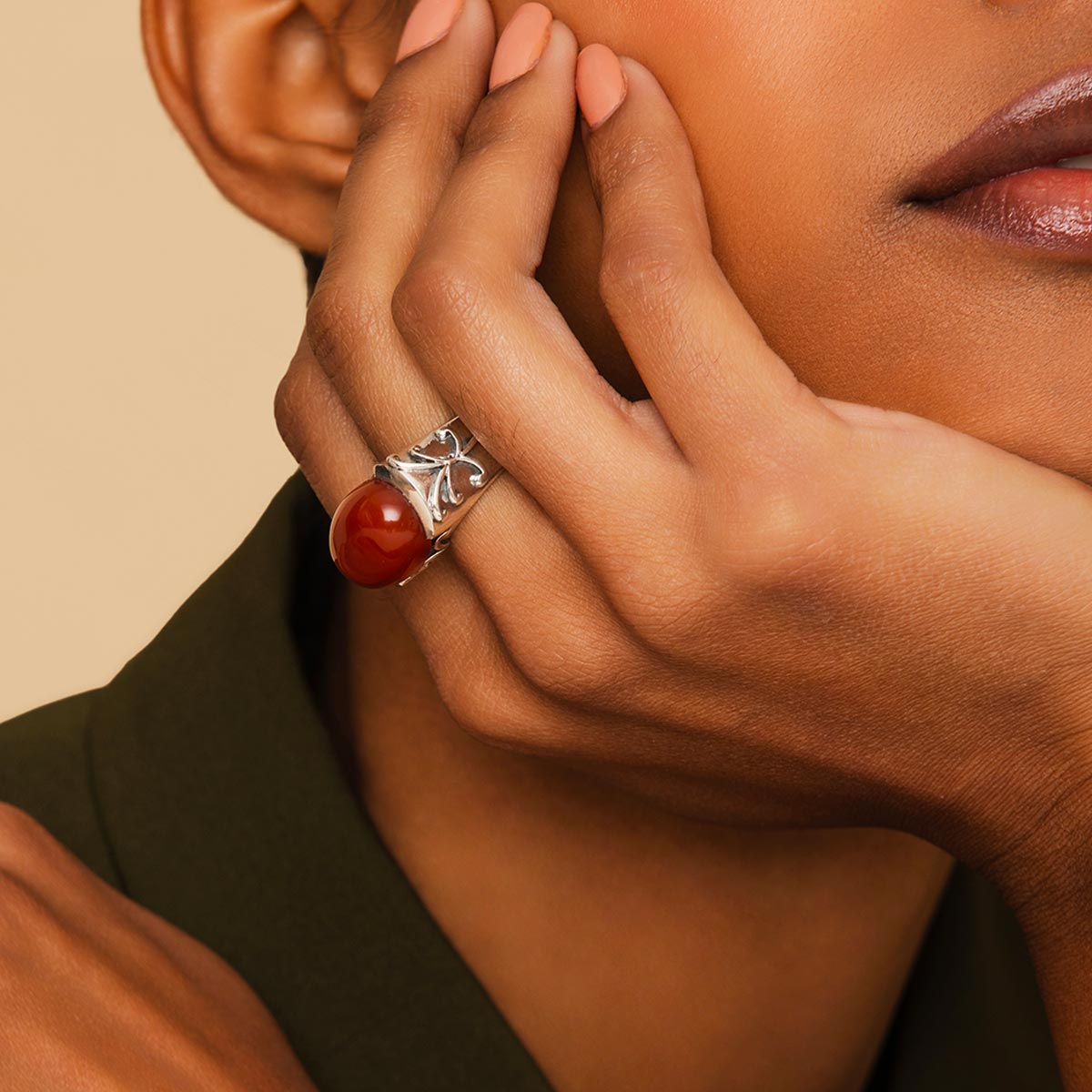 Red Jasper Ring