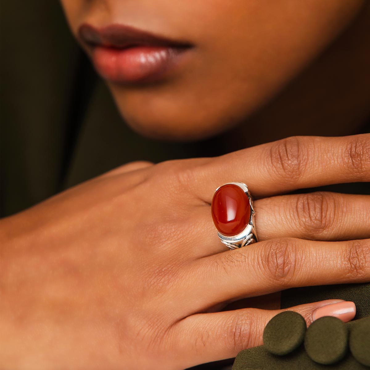 Red Jasper Ring