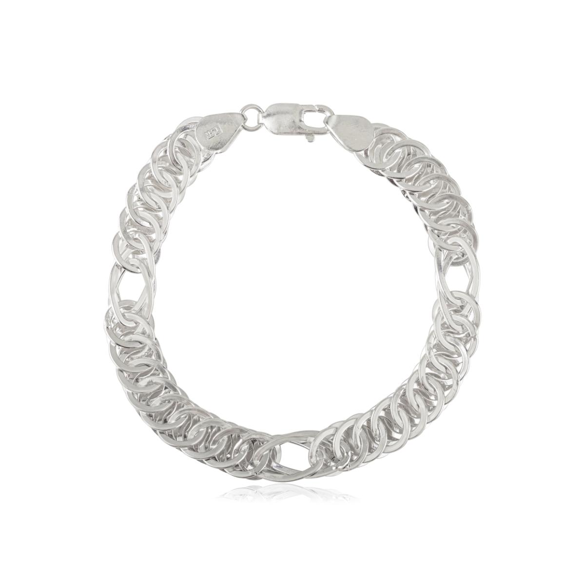 Sterling Silver Double Link Chain Bracelet