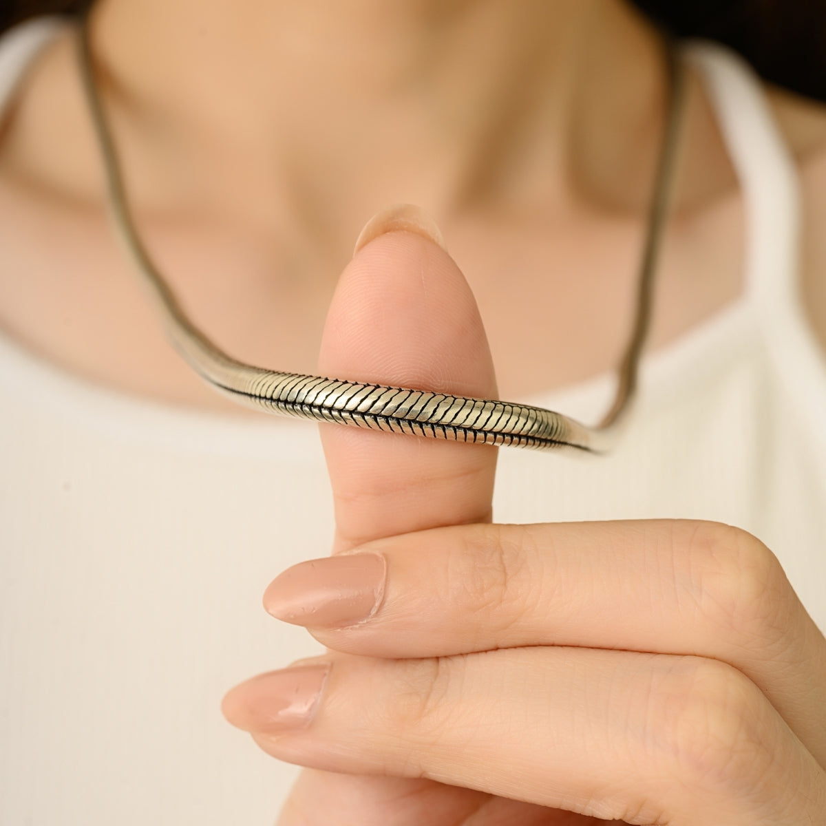 925 Solid Silver Handmade Vintage Heavy Unisex Chain Necklace