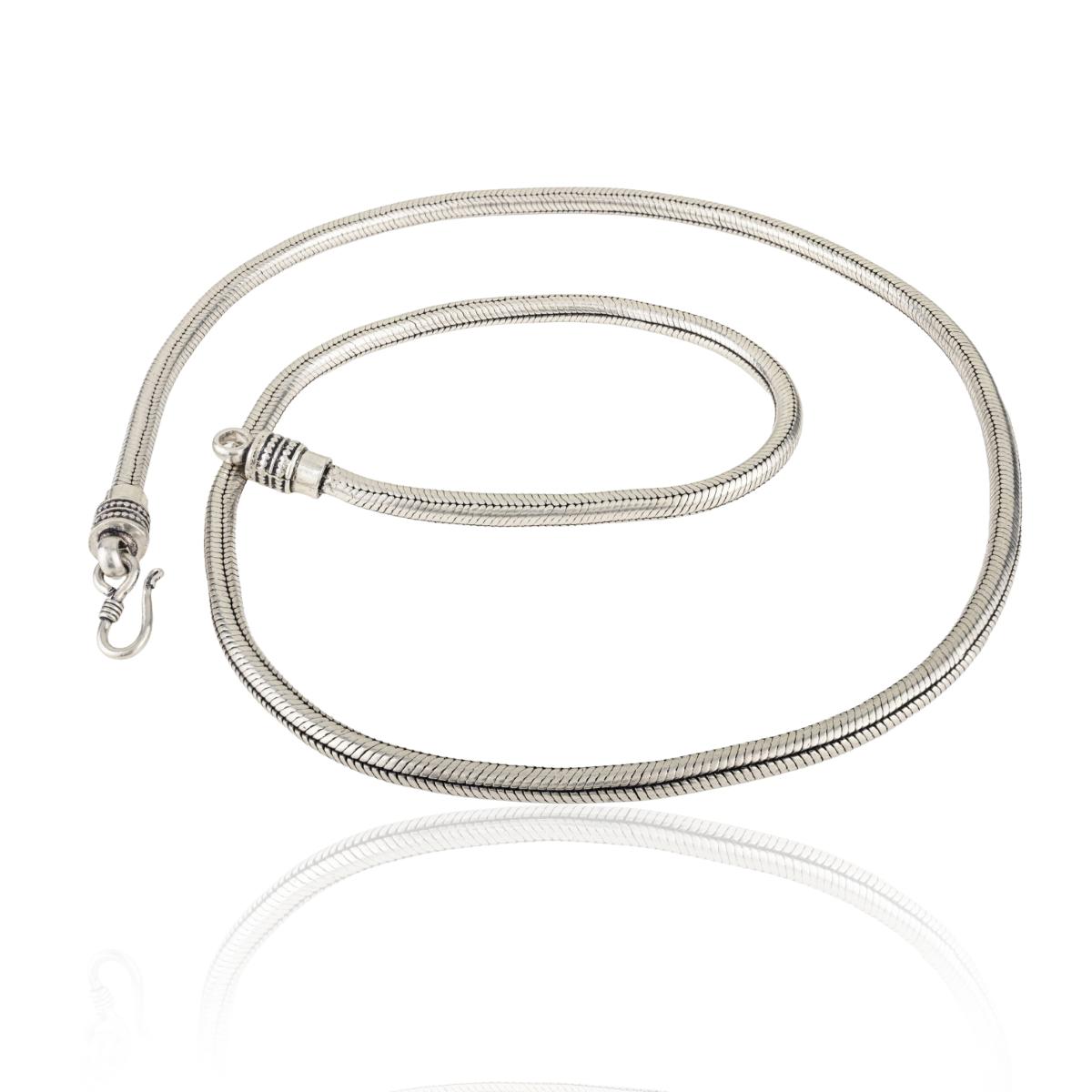 925 Solid Silver Handmade Vintage Heavy Unisex Chain Necklace