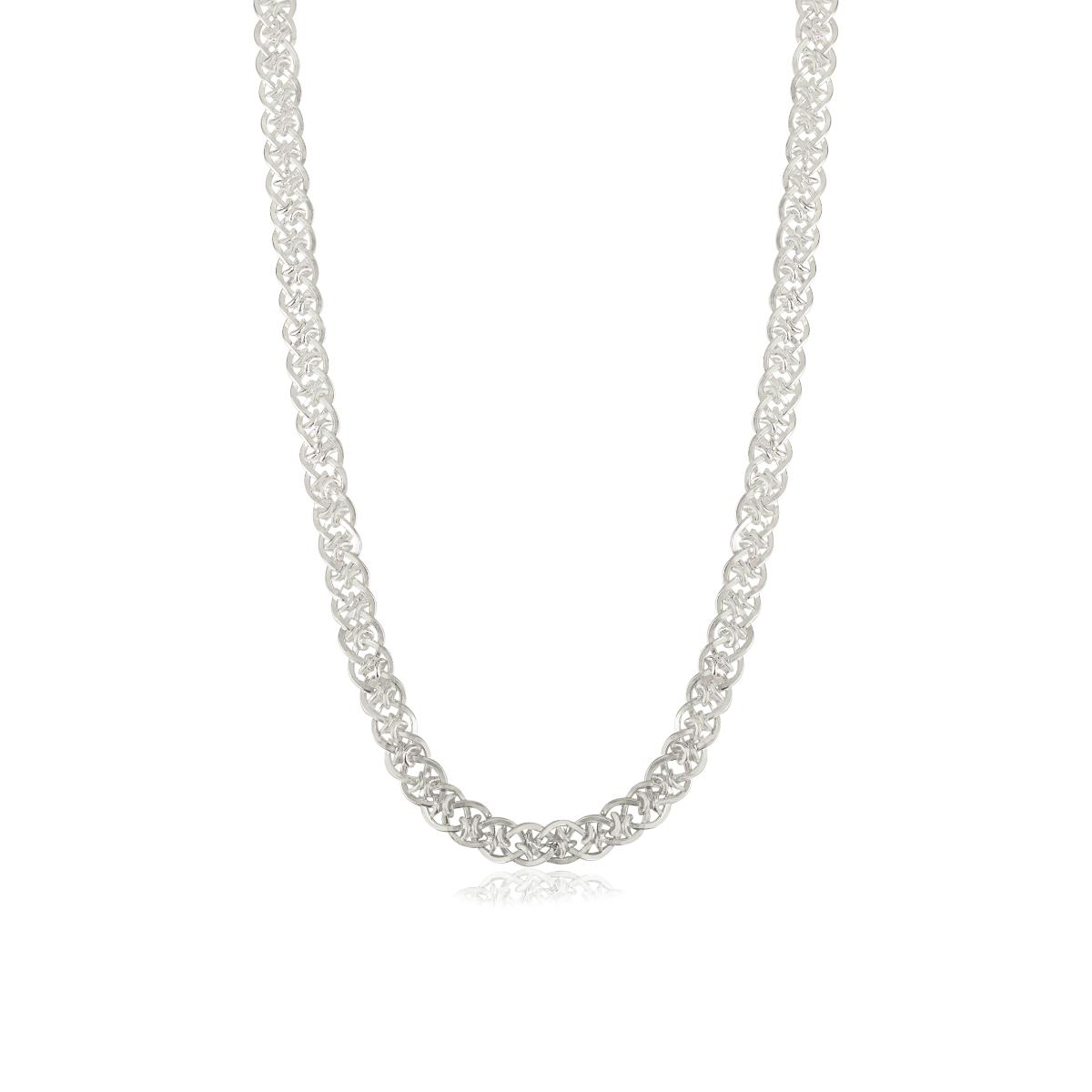 Heavy Sterling Silver Woven/Braided Unisex Chain Necklace