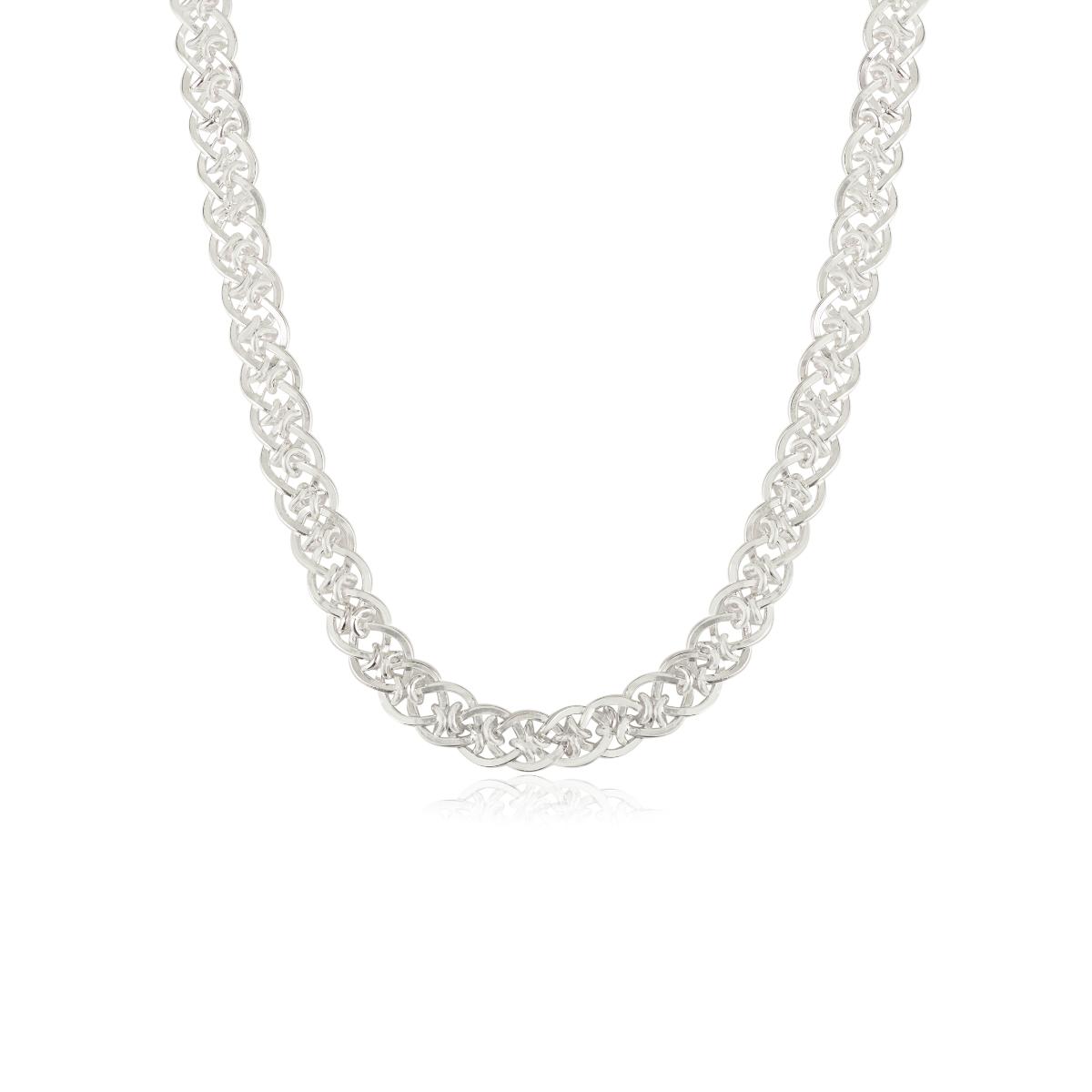 Heavy Sterling Silver Woven/Braided Unisex Chain Necklace