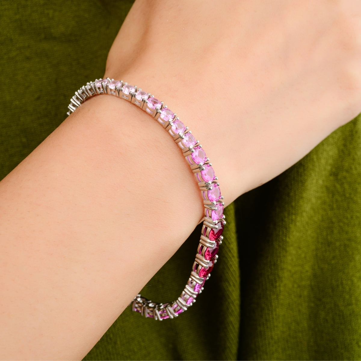 Sparkling Cz Diamonds Tennis Bracelet for Women