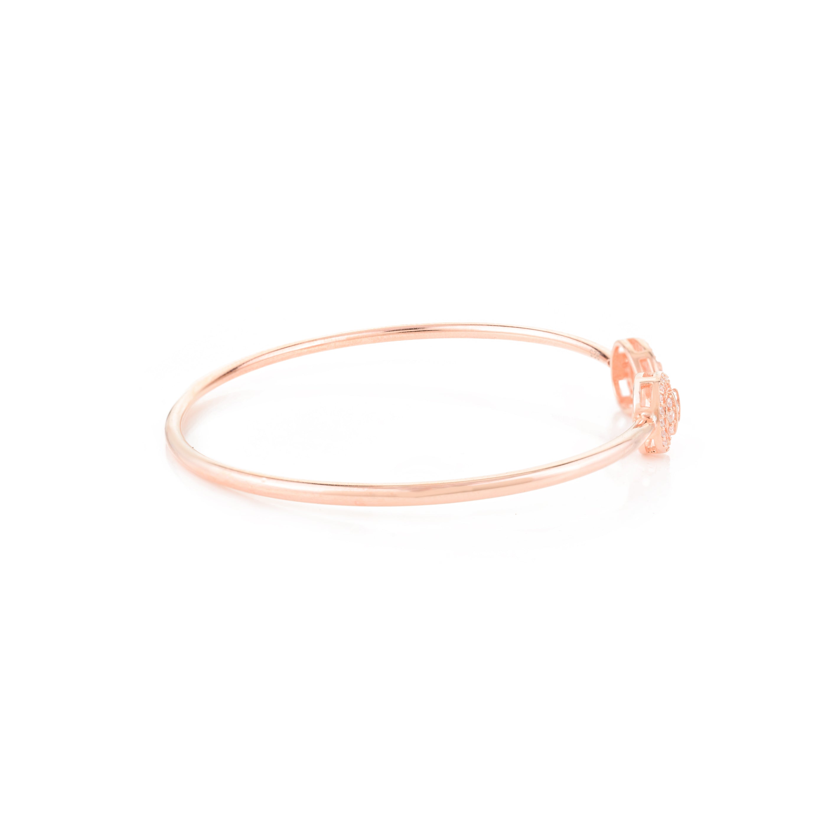 Stylish Pear Cut CZ Diamond Cuff Bracelet for Women