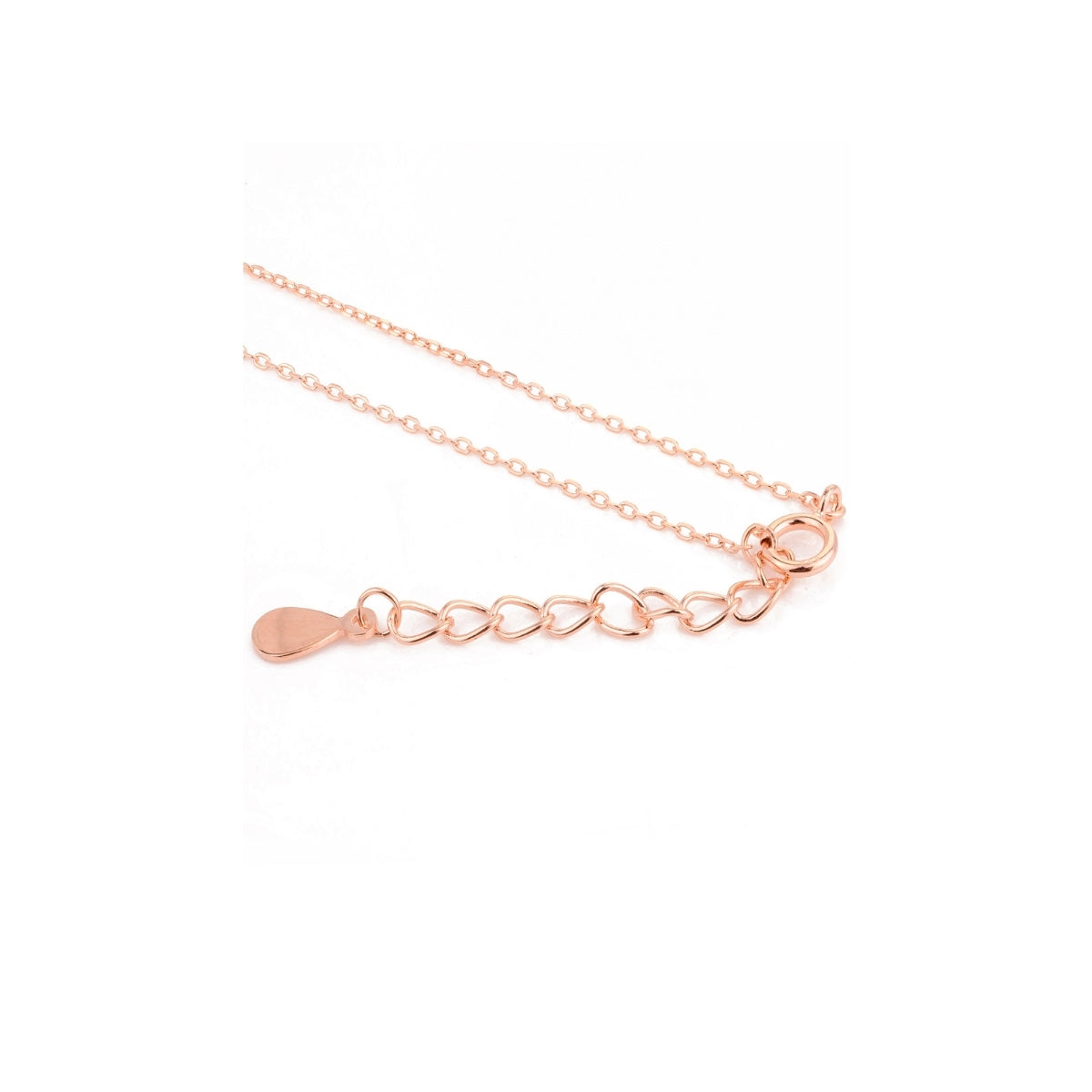 Stylish Rose Gold Saturn Pendant Necklace